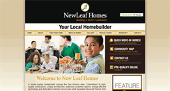 Desktop Screenshot of newleafhomes.com